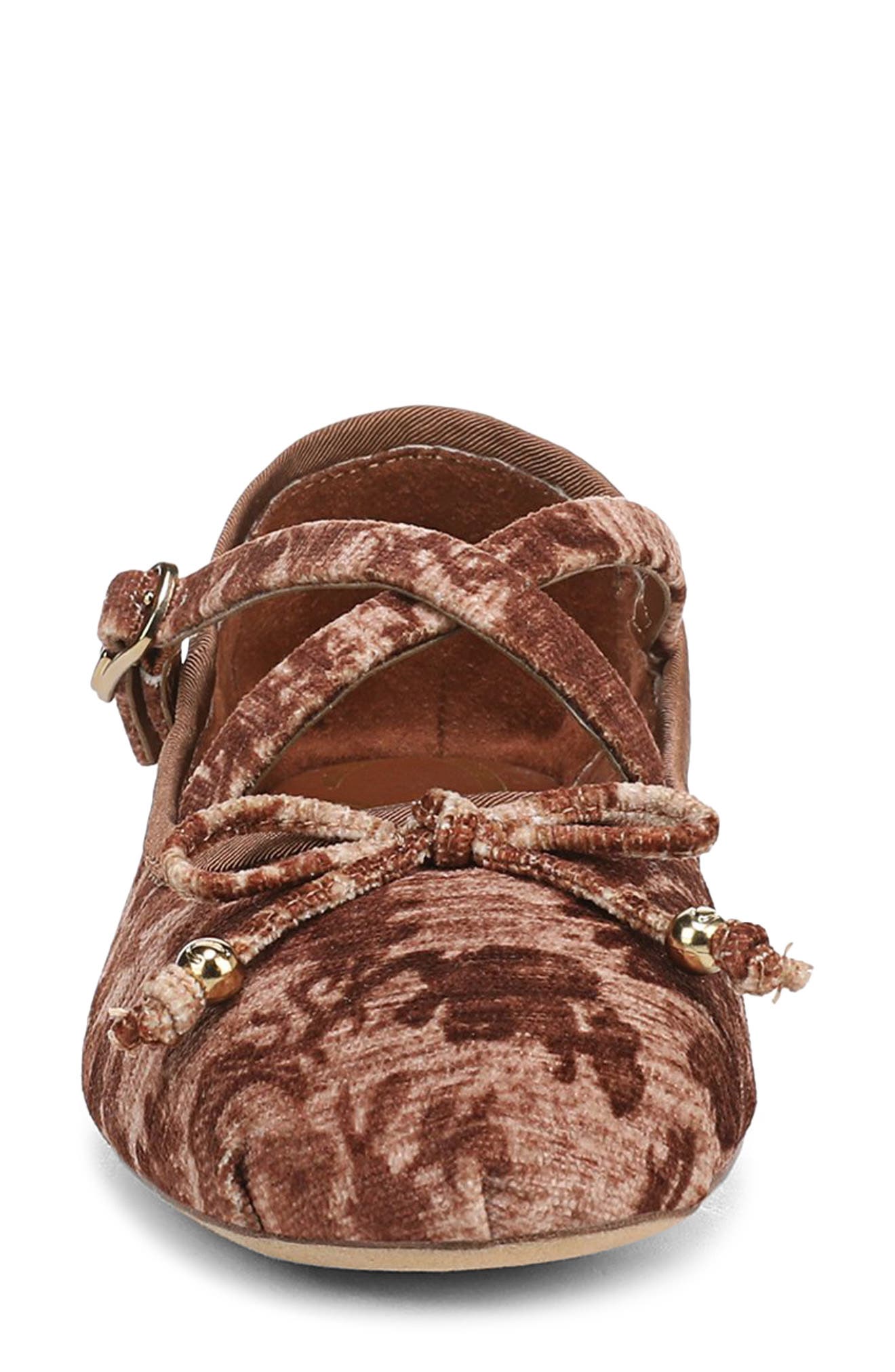 Circus NY by Sam Edelman Zuri Strappy Ballet Flat, Alternate, color, Rich Cognac Multi