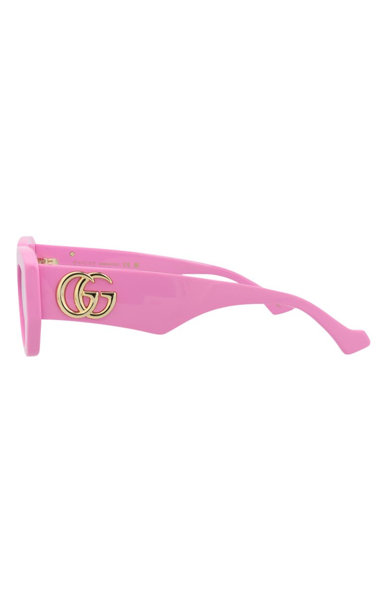 Gucci 51mm Cat Eye Sunglasses, Alternate, color, Pink Pink Pink