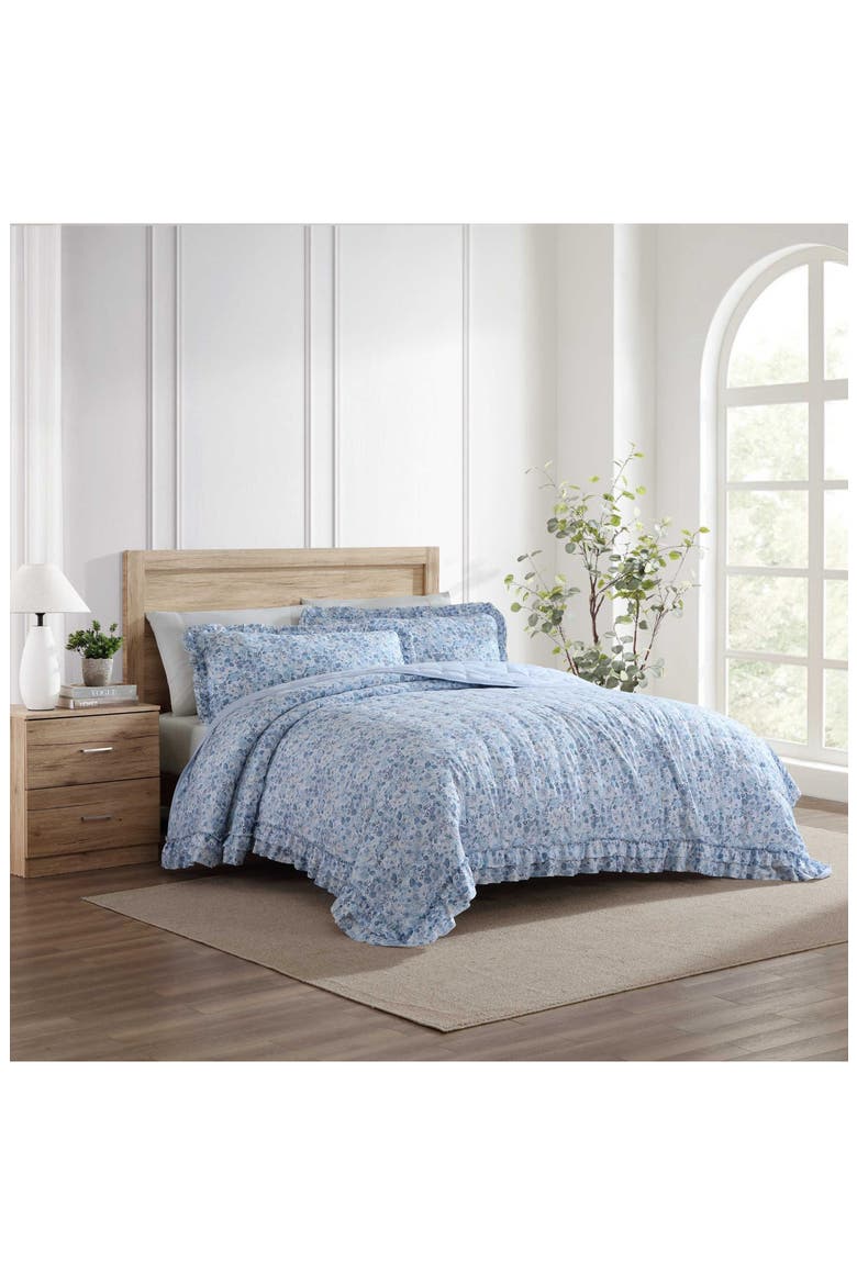 Quartet Quilt & Sham 3-Piece Set, Alternate, color, CASHMERE BLUE