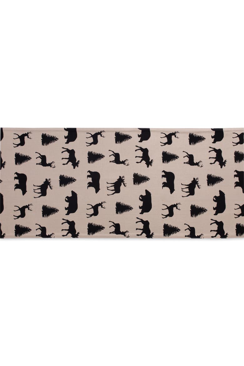 Mountain Trail Plaid Reversible Emb Table Runner, Alternate, color, Mountain Trail