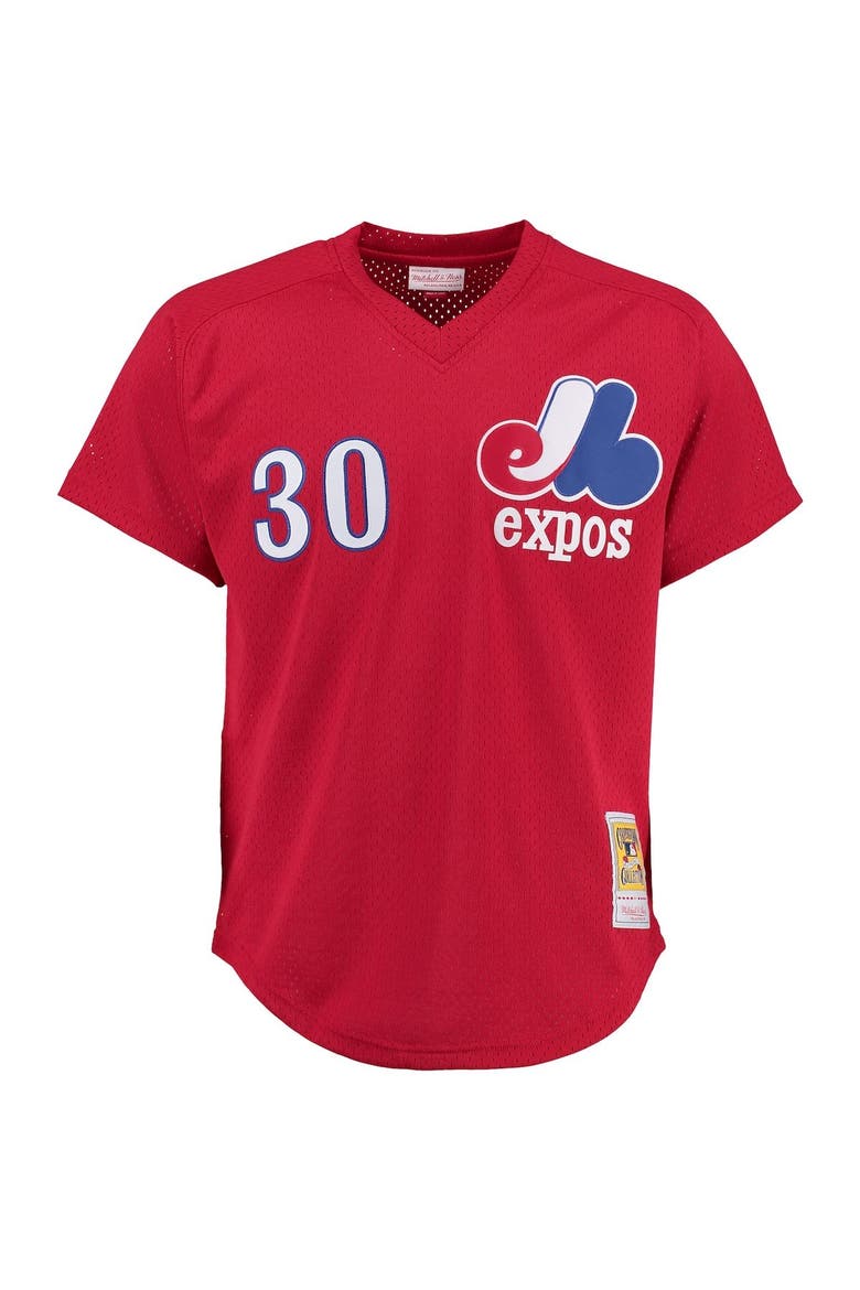 Tim Raines Montreal Expos Mitchell & Ness Batting Practice Jersey - Red, Alternate, color, Scarlet
