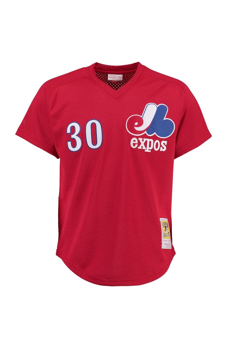Mitchell & Ness Tim Raines Montreal Expos Mitchell & Ness Batting Practice Jersey - Red, Alternate, color, Scarlet