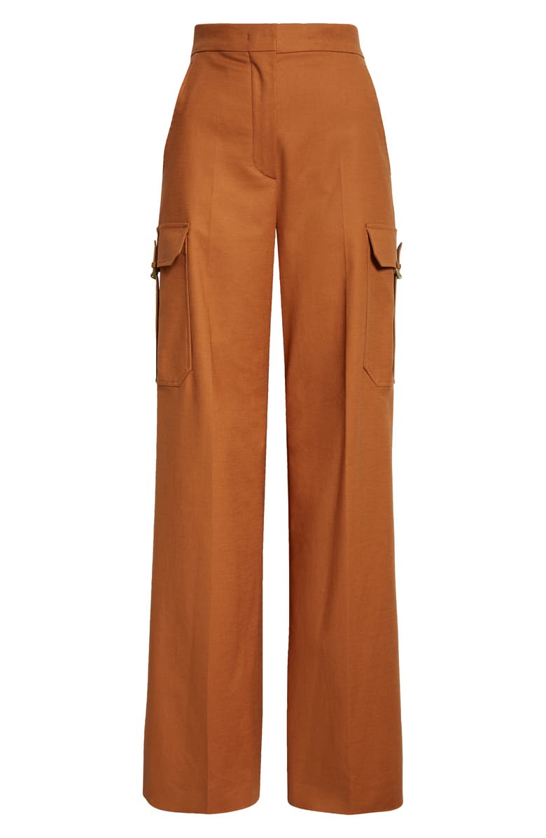 Max Mara Edda Cargo Pocket Wide Leg Pants, Alternate, color, 