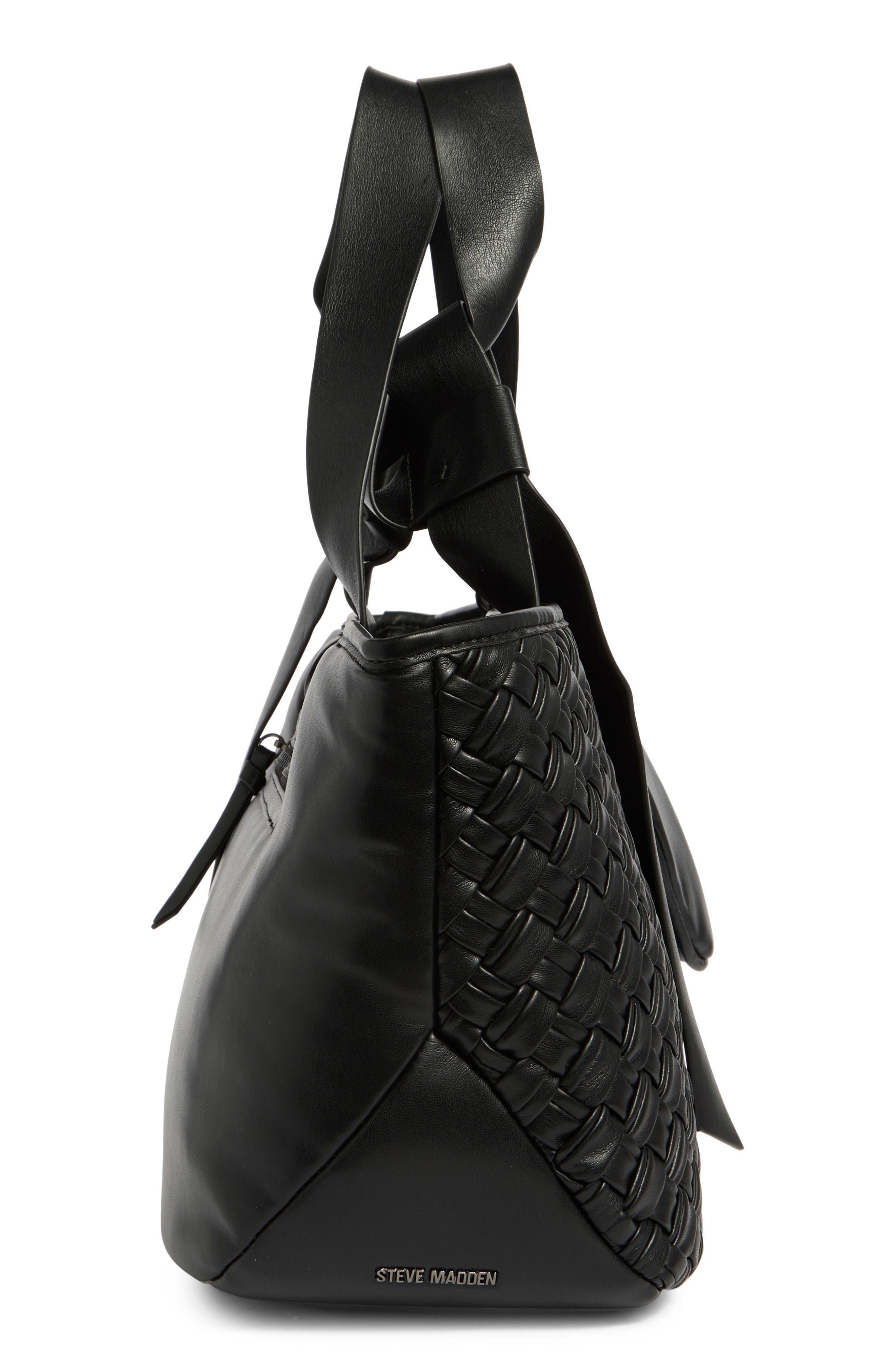 Steve Madden Bmiro Woven Tote Bag, Alternate, color, Black