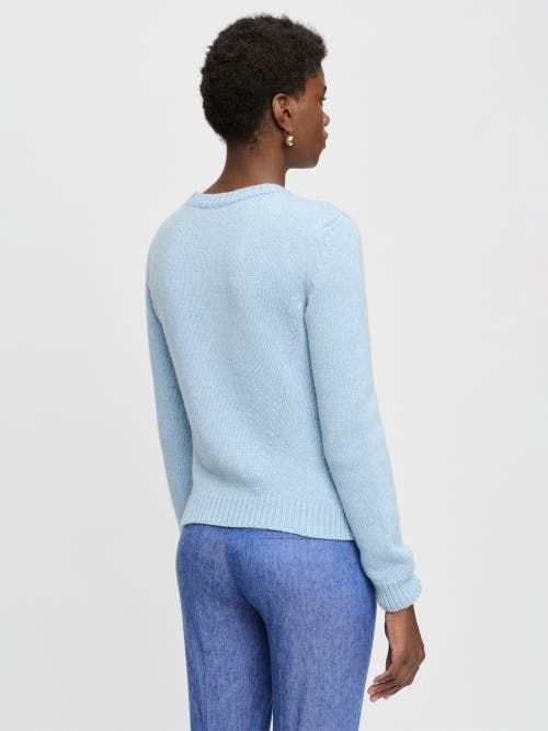 Callas Milano Jeanne Long Sleeve Crewneck Sweater In Blue