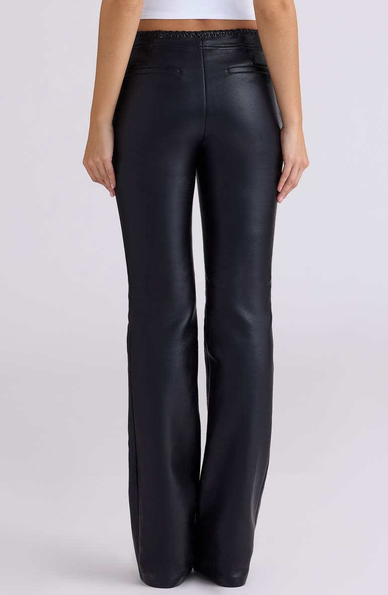 HOUSE OF CB Adara Faux Leather Pants, Alternate, color, Black