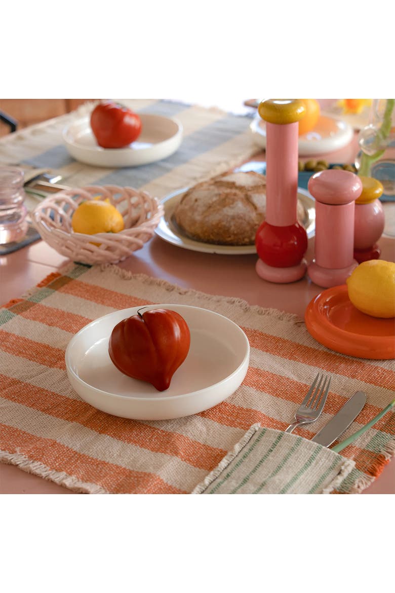 Set of 2 Handloom Placemats, Alternate, color, Rose, Naranja