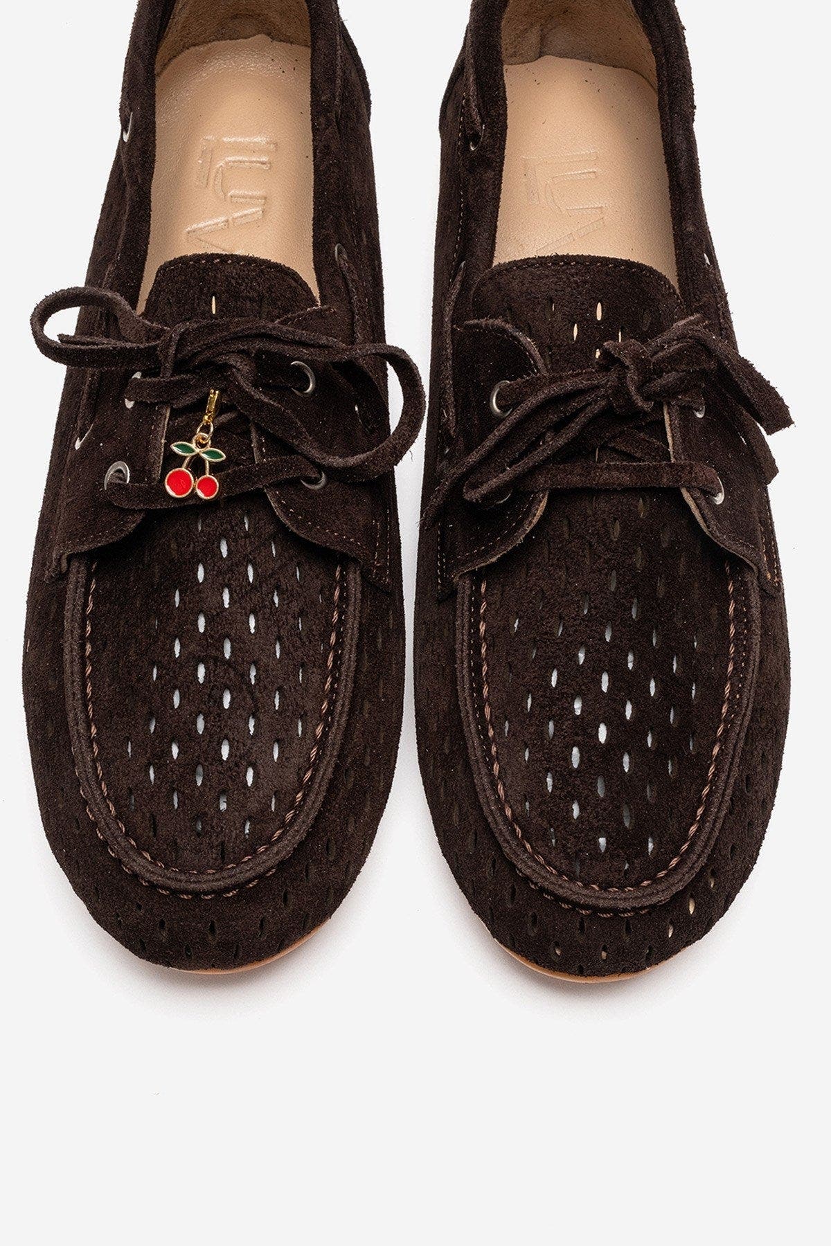 Forever & Always Shoes Stevo Leather Lace Up Loafer, Alternate, color, Brown Suede