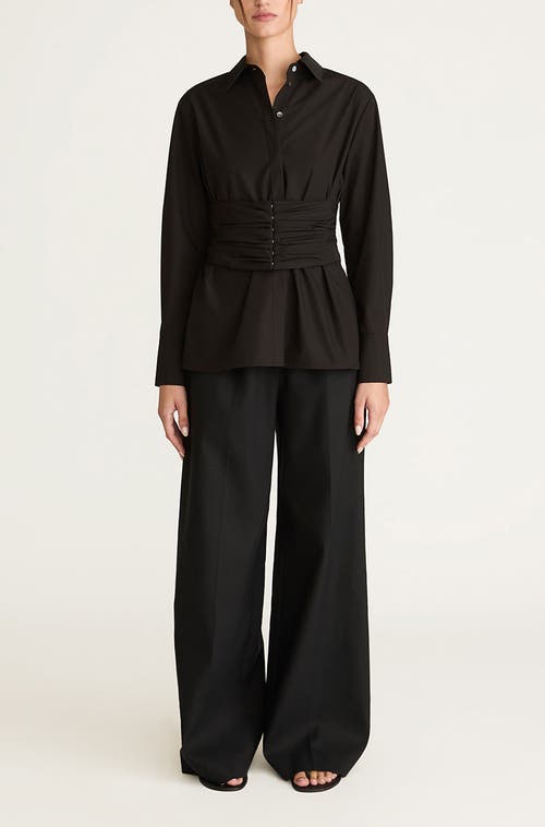 REBECCA TAYLOR REBECCA TAYLOR CORSETED BUTTON DOWN 