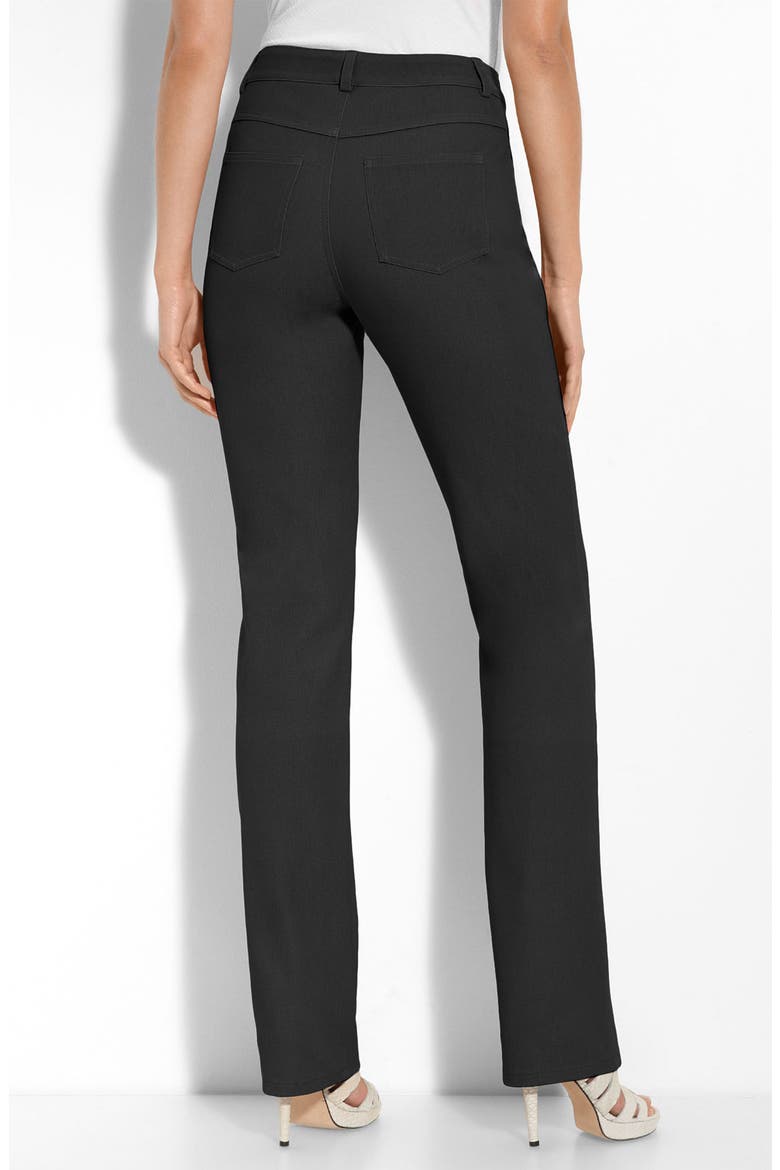 'Marie' Stretch Twill Pants, Alternate, color, CAVIAR