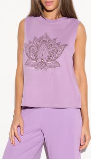Spiritual Gangster Mandala Lotus Vibe Tank