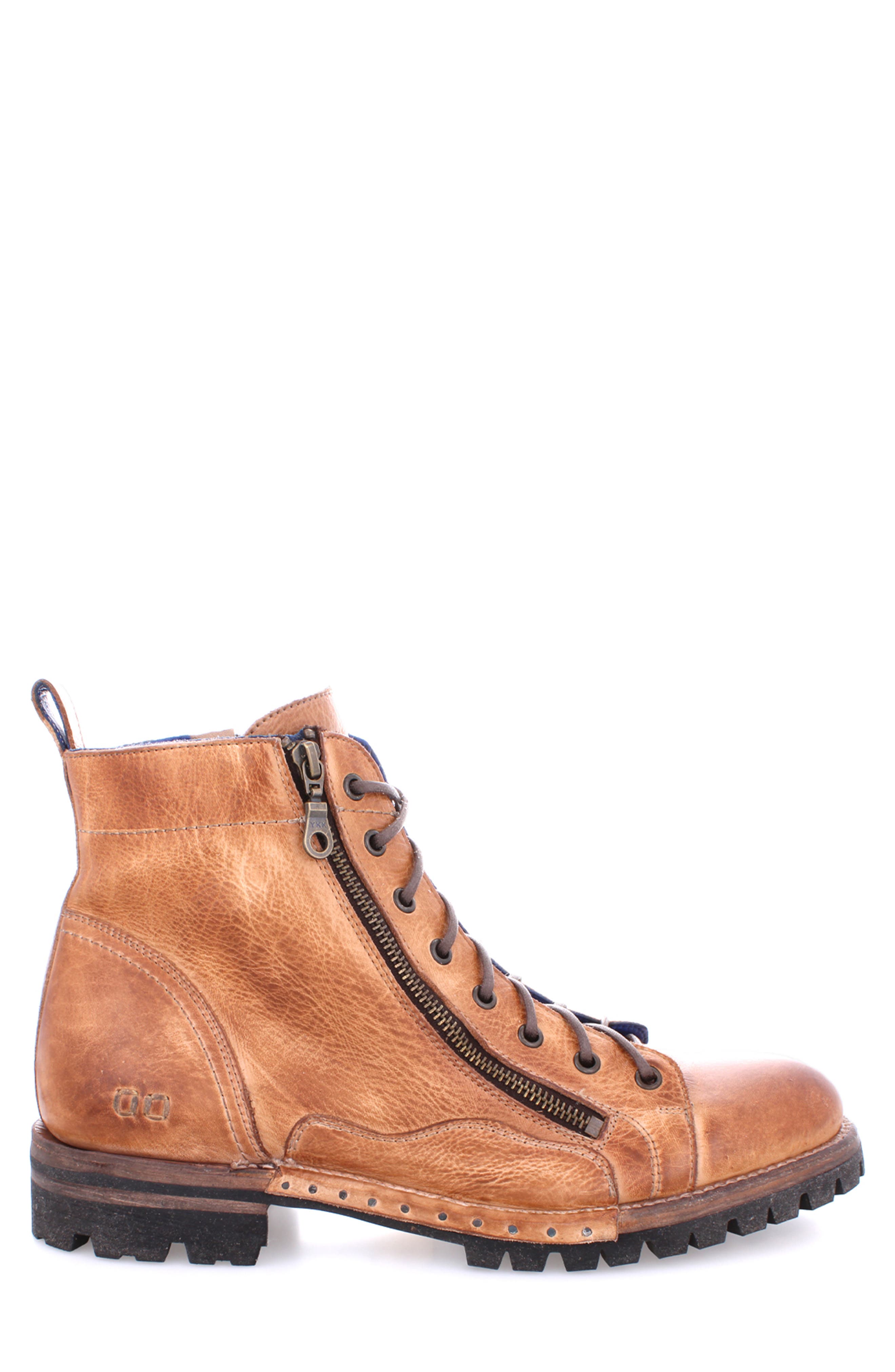 Old Bowen Trek Plain Toe Boot, Alternate, color, TAN RUSTIC