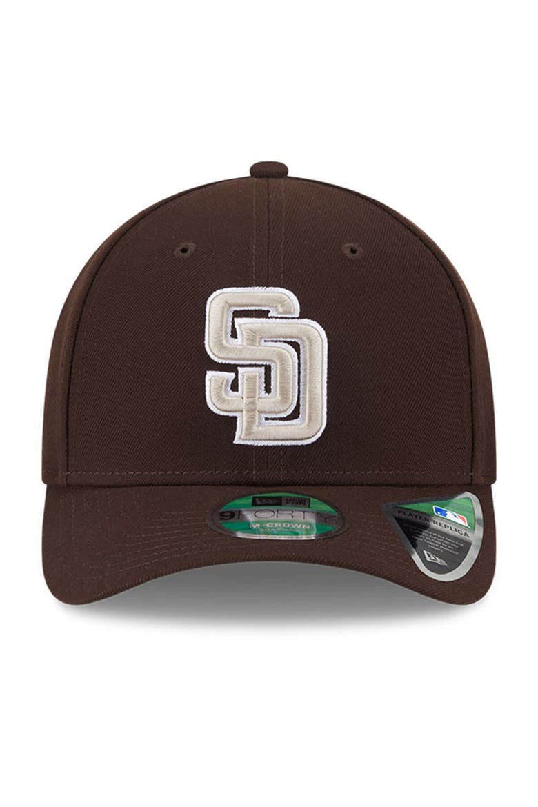 Men's New Era  Brown San Diego Padres Player Replica 9FORTY Adjustable Hat, Alternate, color, Brown