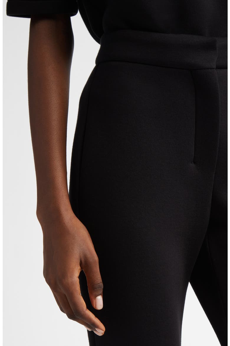 Estri Stretch Jersey Ankle Pants, Alternate, color, BLACK