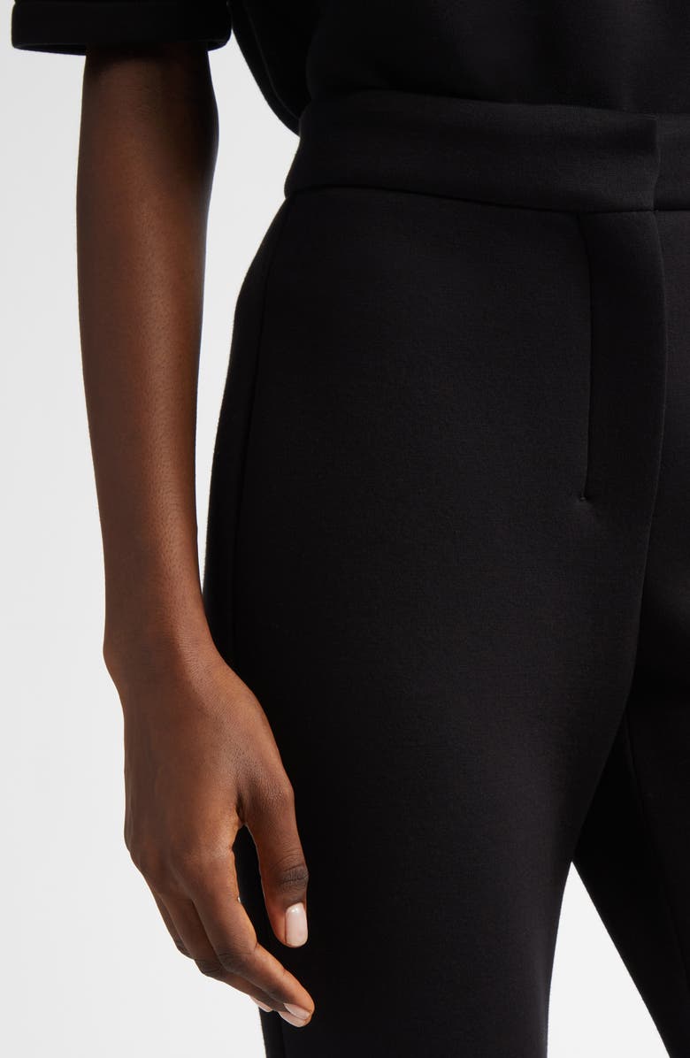Max Mara Estri Stretch Jersey Ankle Pants, Alternate, color, Black