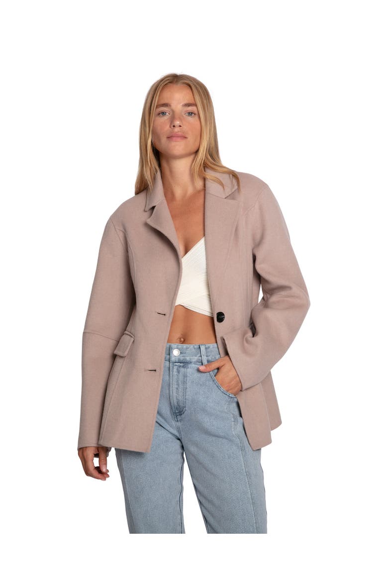 Stuck On You Oversize Cinch Waistcoat, Main, color, Sand