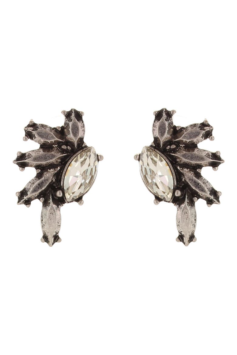 Regina Collage Earrings, Main, color, SILVER GRAY