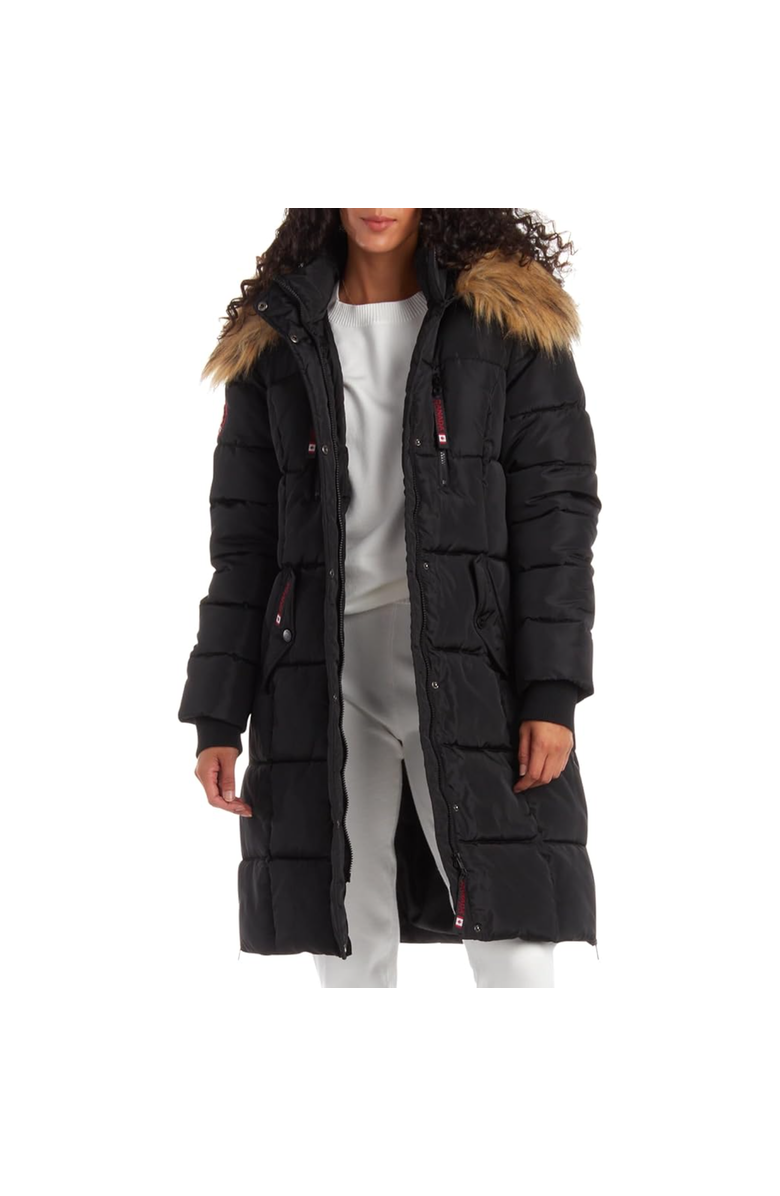 CANADA WEATHER GEAR Women's Heavyweight Long Parka Jacket, Main, color, Black