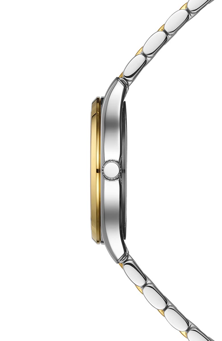 Balmain Beleganza Diamond & Mother-of-Pearl Bracelet Watch, 27.5mm, Alternate, color, Mop/ Two Tone