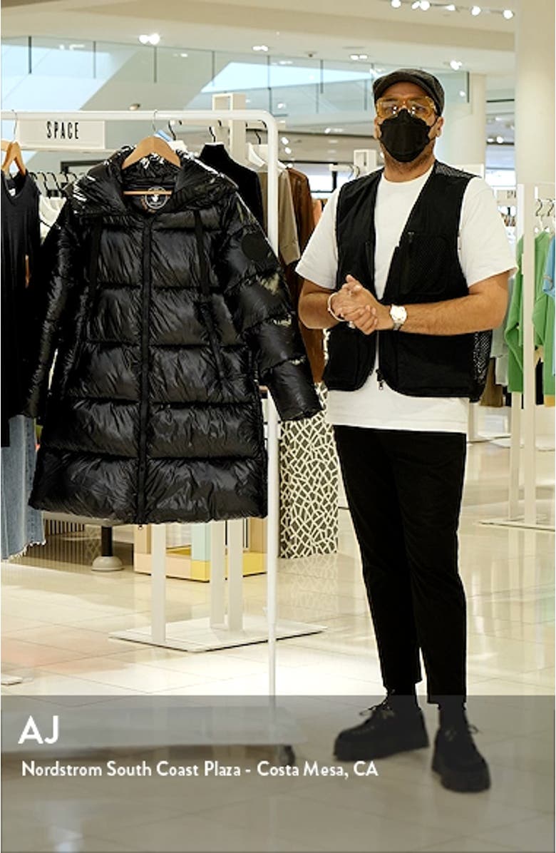 Isabel Water Repellent Elongated Puffer Jacket, sales video thumbnail