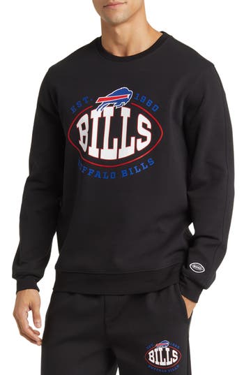 Hugo Boss Boss X Nfl Crewneck Sweatshirt In Buffalo Bills Black