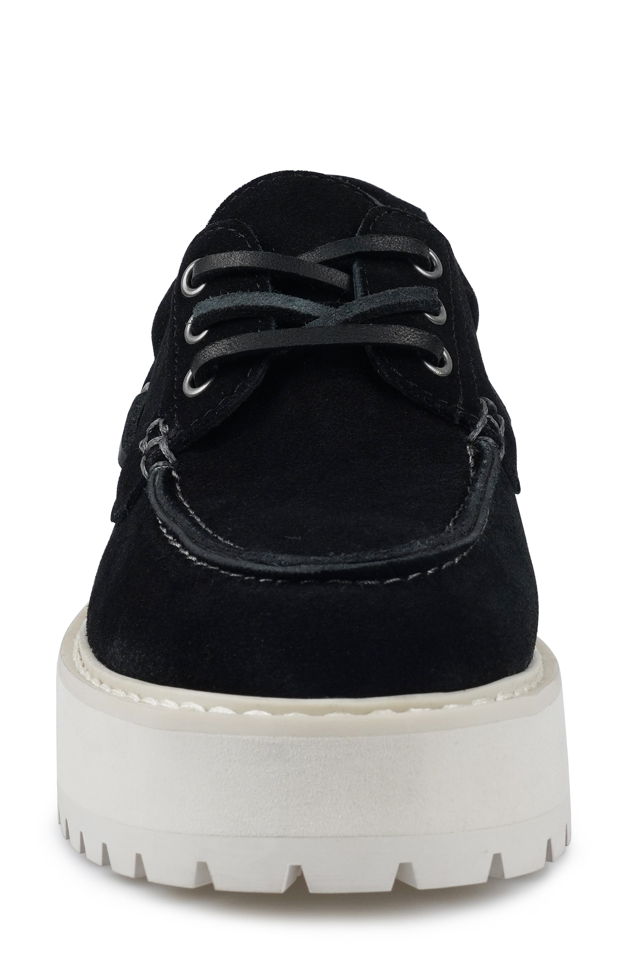 Candie's Biz Platform Loafer, Alternate, color, Black