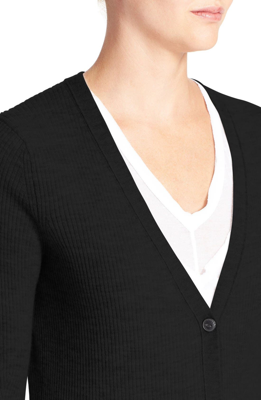 rag & bone 'Alexandra' Rib Knit Cashmere Cardigan (Women) | Nordstromrack