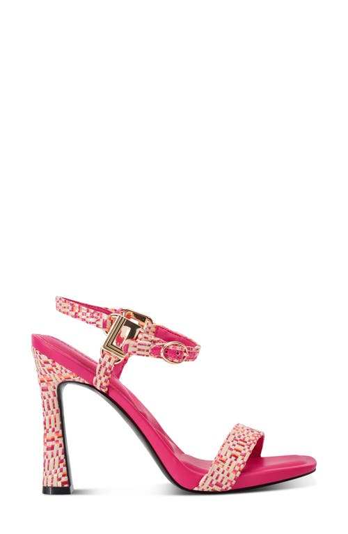 Shop Karl Lagerfeld Paris Cybil Ankle Strap Sandal In Teaberry