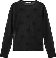 MANGO Dot Sweater