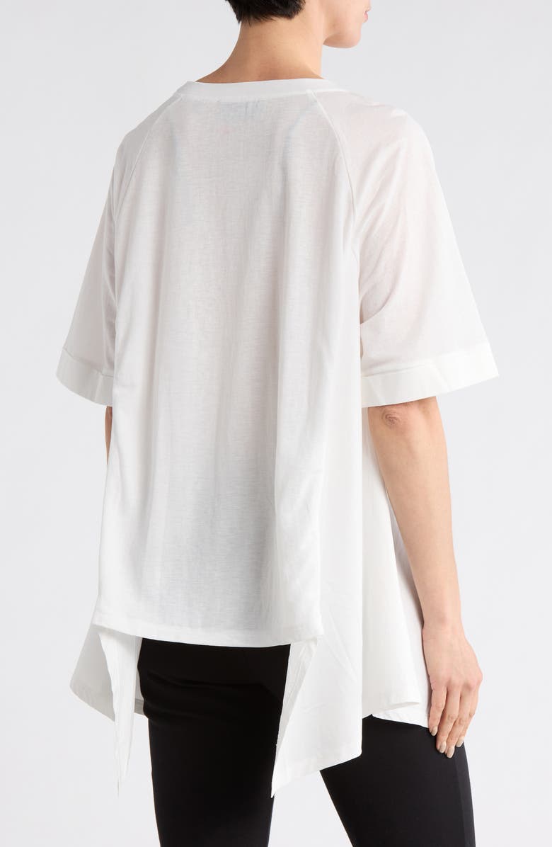 PATRIZIA LUCA Grommet High-Low Top, Alternate, color, White