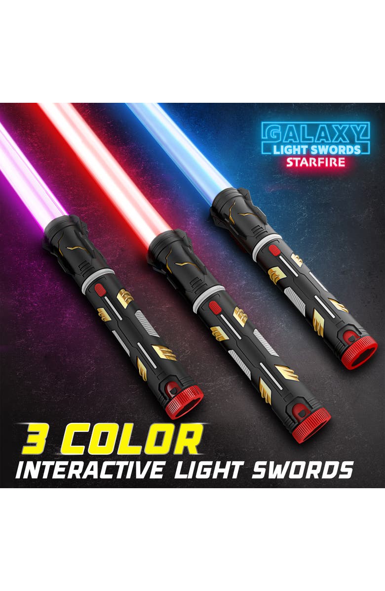 USA Toyz Galaxy Starfire Light Up Swords, Alternate, color, Multi Color