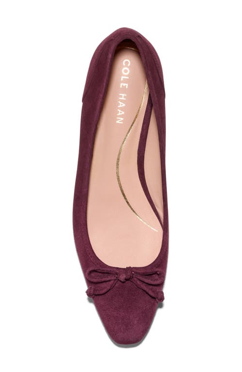 Cole Haan Paget Ballet Flat In Burgundy