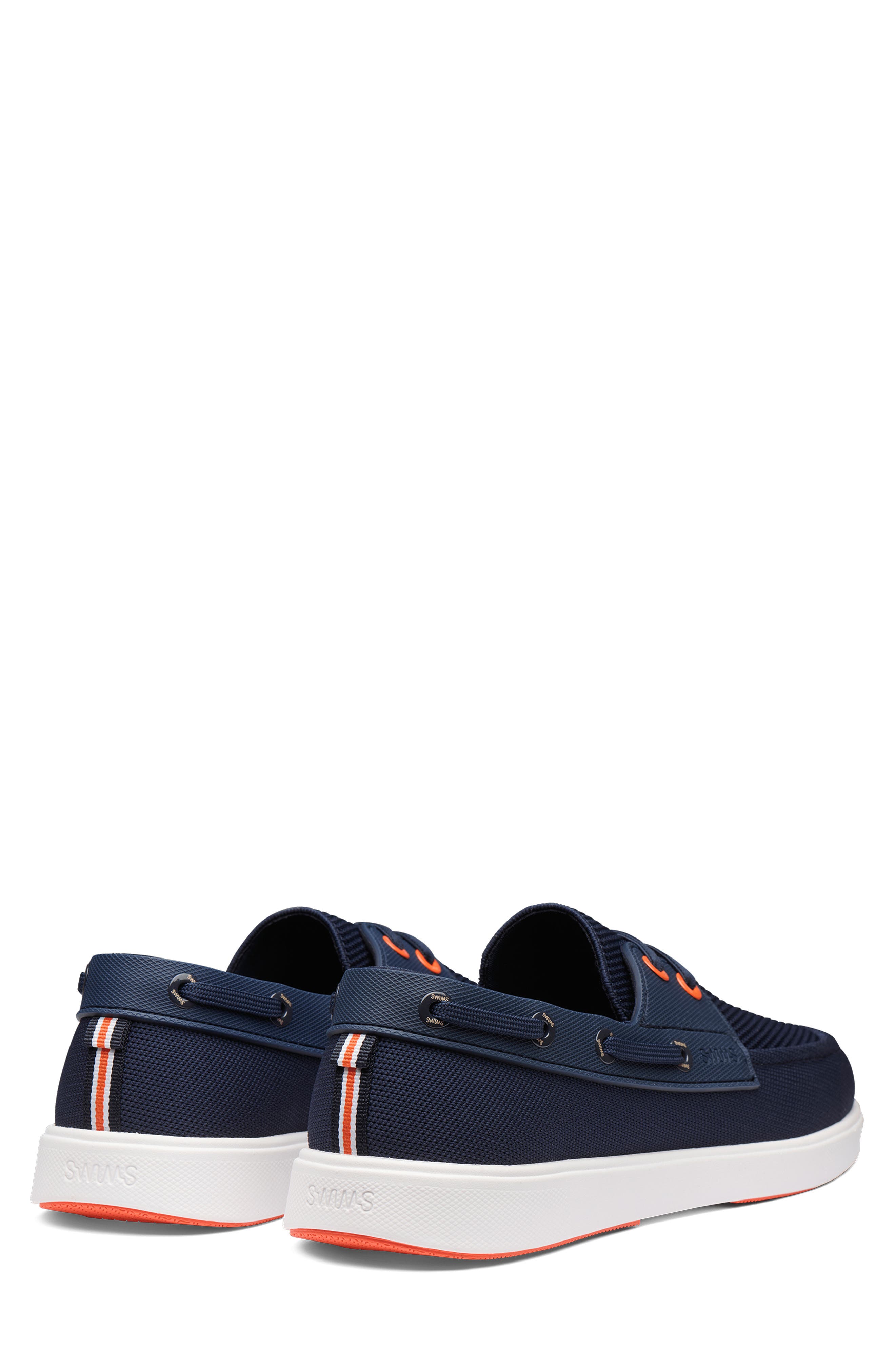 Breeze Boat Shoe, Alternate, color, NAVY/ WHITE/ ORANGE
