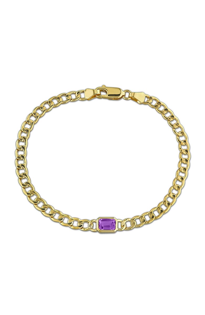 Julianna B. Gemstone Link Bracelet 14K, Main, color, Amethyst