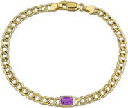 Julianna B. Gemstone Link Bracelet 14K