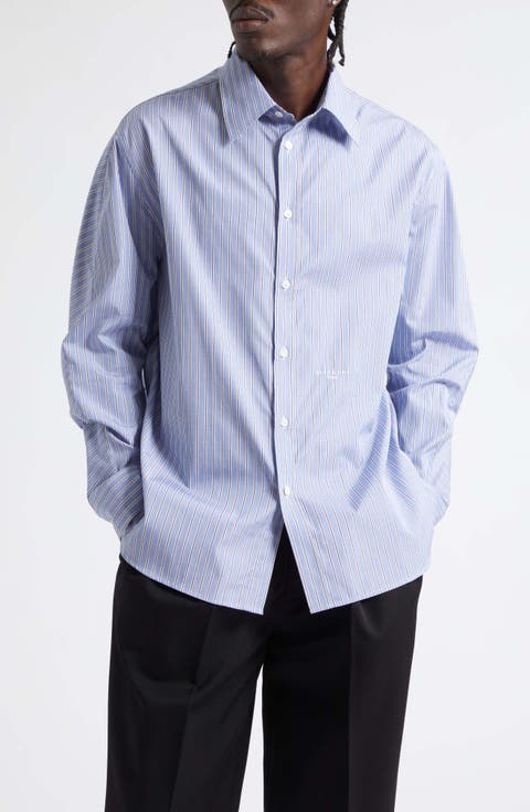 Couture Seam Stripe Overshirt