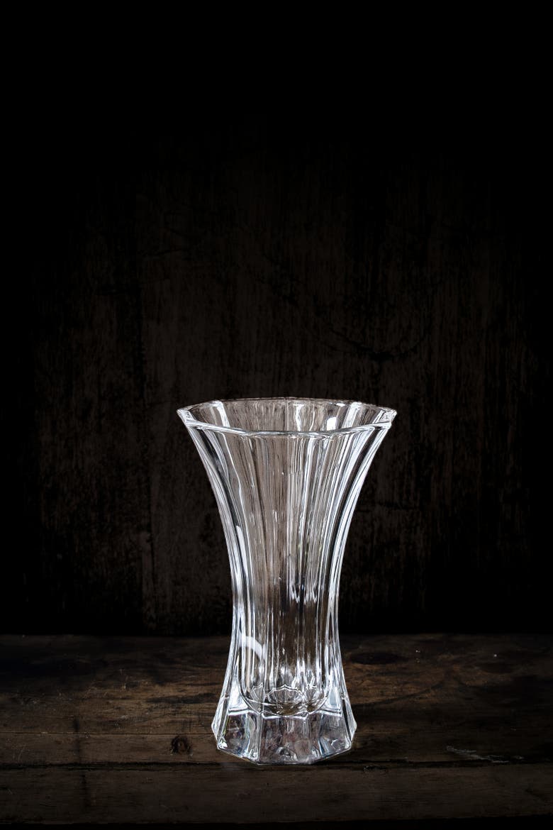 Saphir 11.8" Vase, Alternate, color, Clear