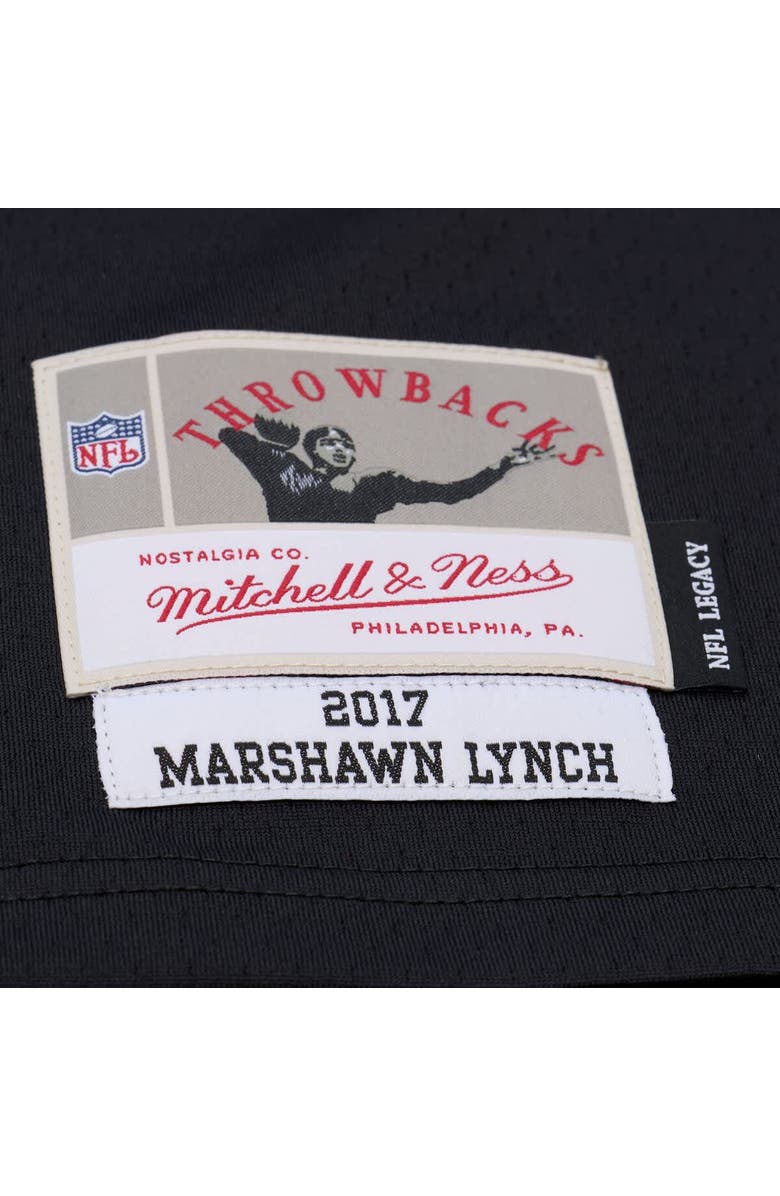 Mitchell & Ness Men's Mitchell & Ness Marshawn Lynch Black Oakland Raiders Legacy Replica Jersey, Alternate, color, Black