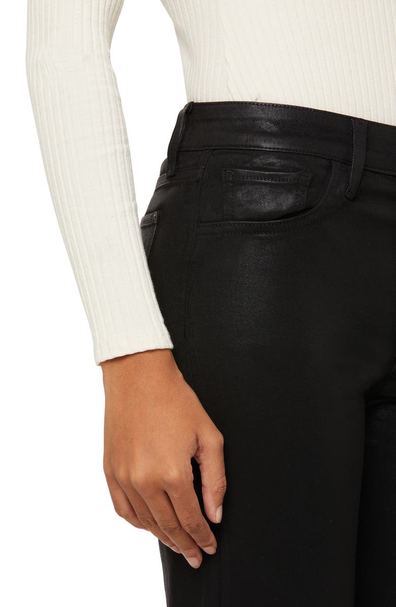 Joe's The Callie Coated High Waist Ankle Bootcut Jeans, Alternate, color,