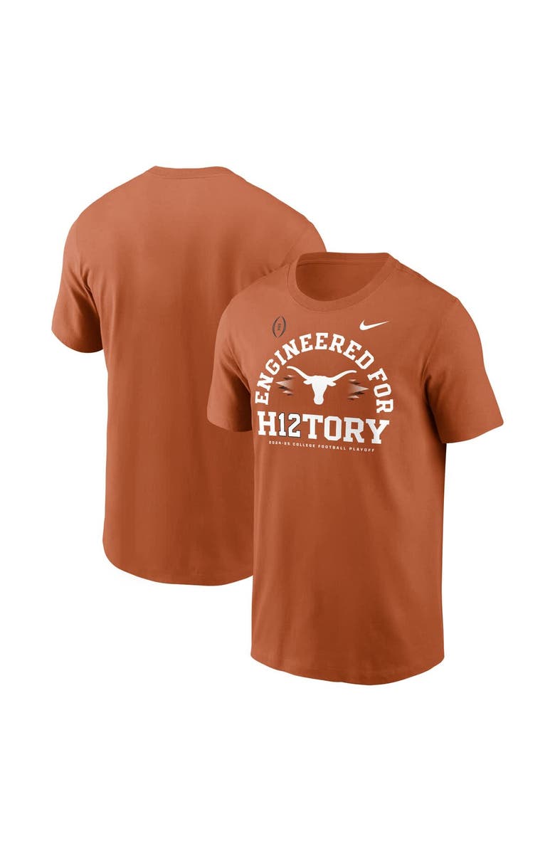 Nike Men's Nike Texas Orange Texas Longhorns 2024 College Football Playoff Engineered for History T-Shirt, Main, color, 