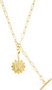 Adornia Initial CZ Pendant Toggle Necklace