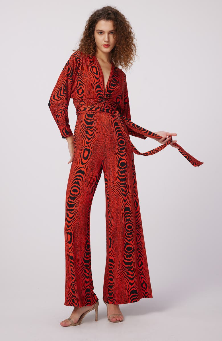 DVF Aurelia Two Long Sleeve Jumpsuit, Alternate, color,