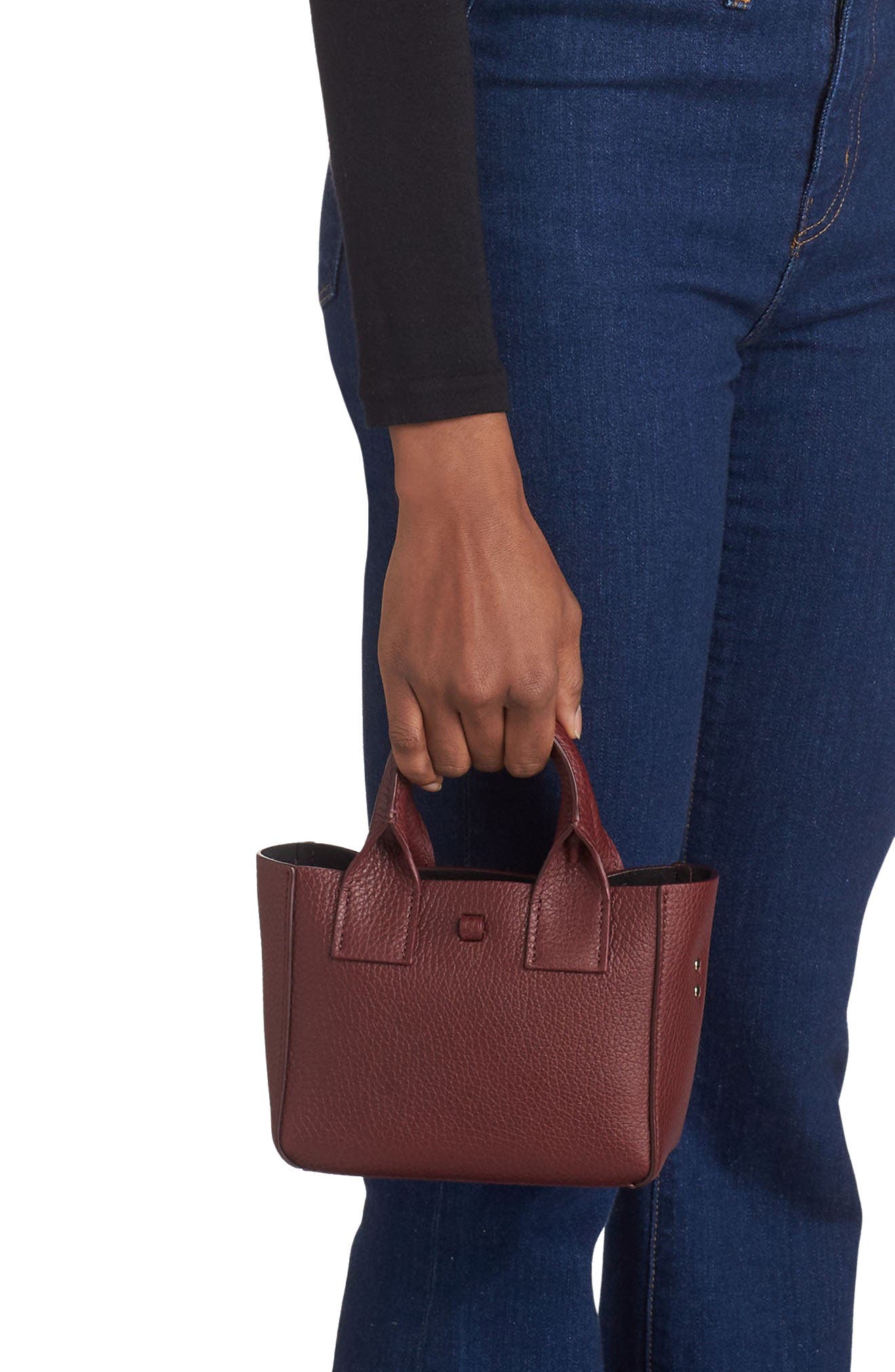 Yvonne Koné Mini Filippo Leather Tote, Alternate, color, 