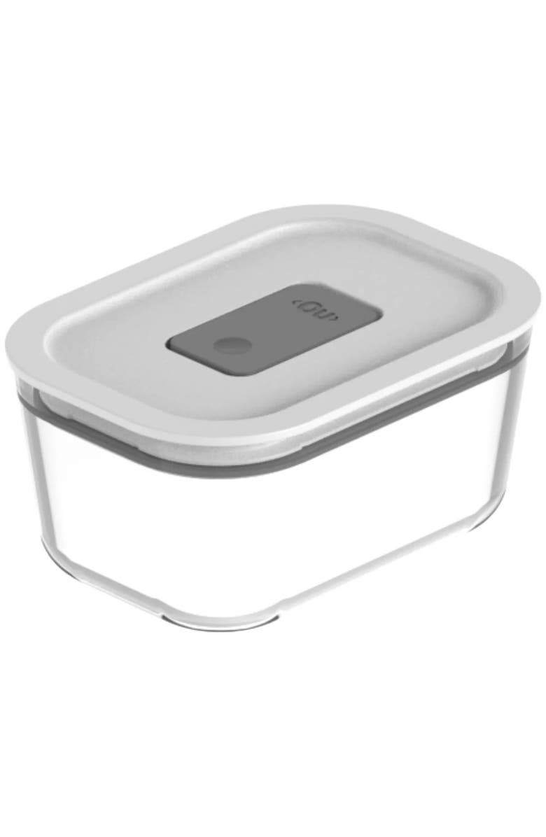 OU Stackable Airtight Glass Food Storage Container with Microwave Valve and Leak Proof Lid, Main, color, 