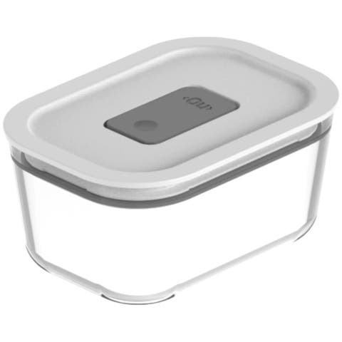 Stackable Airtight Glass Food Storage Container with Microwave Valve and Leak Proof Lid