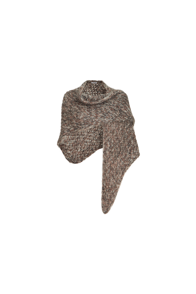 Mohair knit shawl, Alternate, color, Bark