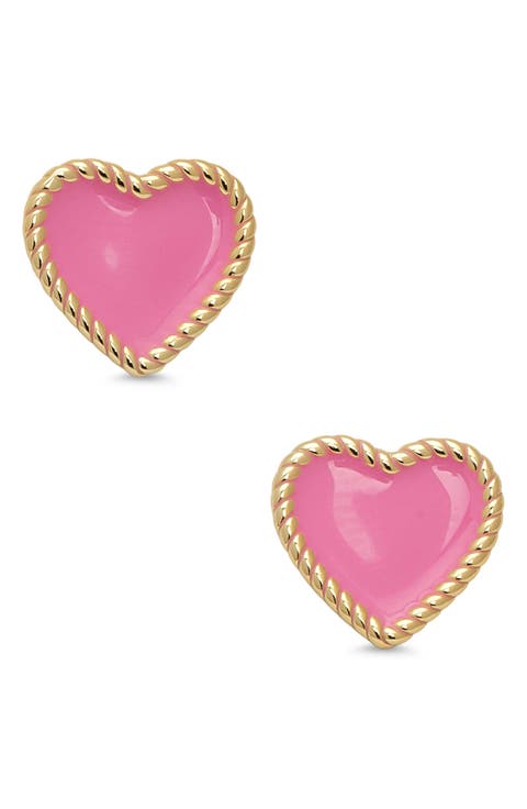 Kids' Heart Twist Stud Earrings