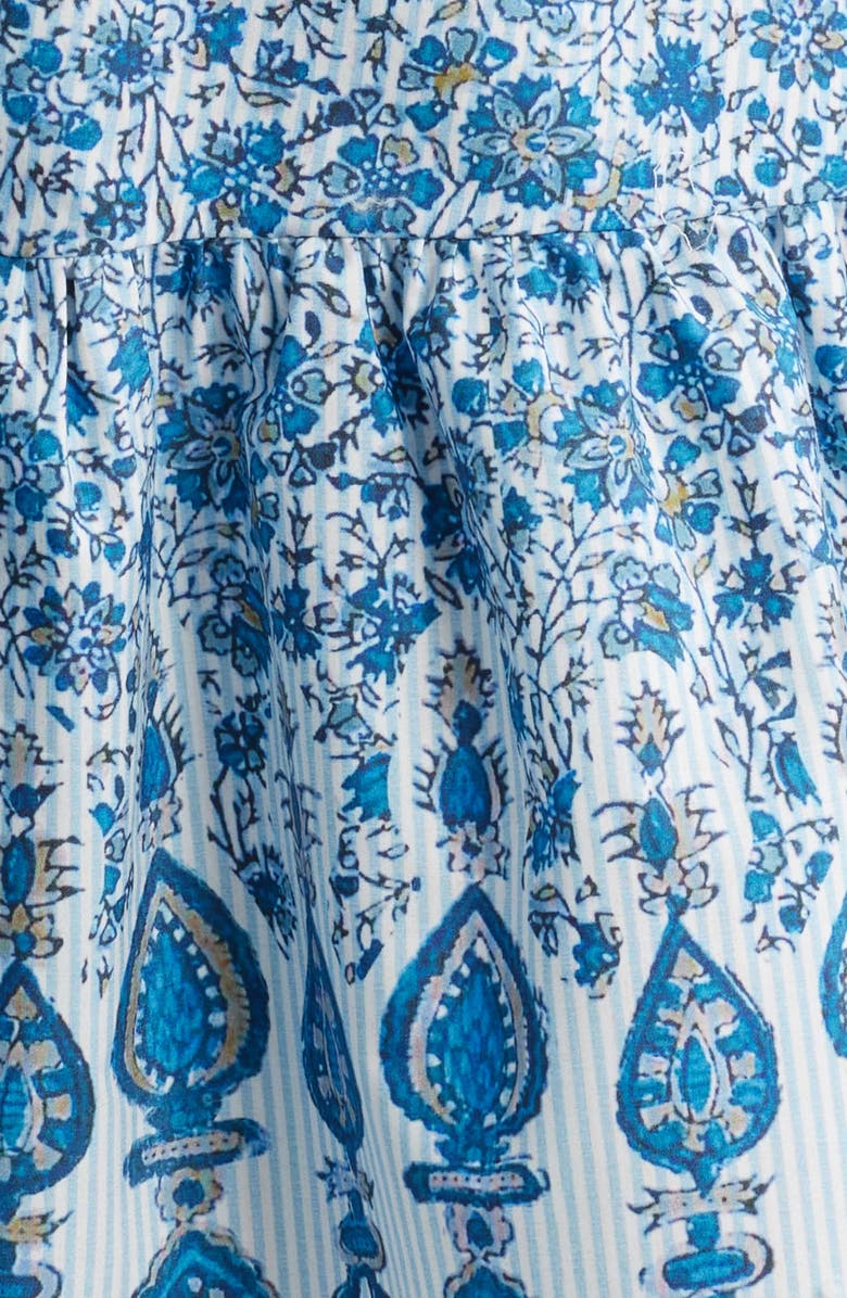 KOBI HALPERIN Ali Print Tie Waist Dress, Alternate, color, Ivory Multi