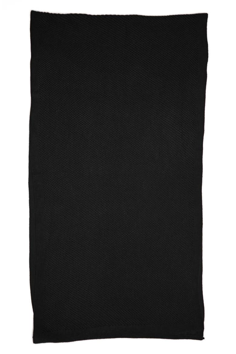 Knit Infinity Scarf, Alternate, color, BLACK