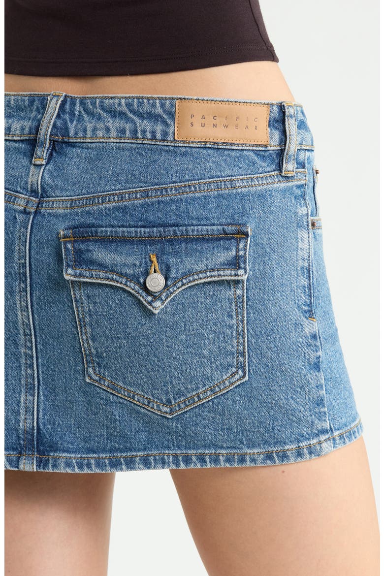 Piper Denim Miniskirt, Alternate, color, INDIGO